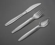 Clear Color Heavy Weight Fork Knife and Spoon