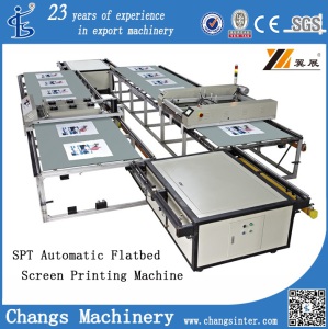 Spt Custom Automatic Flatbed Silk Screen Printing Machines for Sale at Home