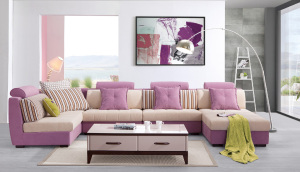 Modern Sectional Fabric Sofa Set for Home Livingroom Furniture (HCF608)
